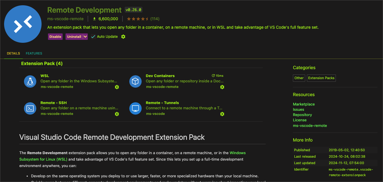 Remote Dev Pack
